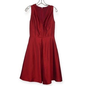 Alfred Sung "Barcelona" Deep Red Burgundy Bridesmaid Wedding Guest Dress, Size 6